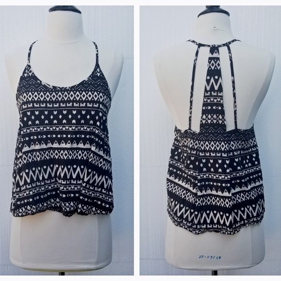 Patrons of Peace Tops - Patrons of Peace Geometric Print Boho Tank Top